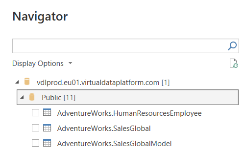 Power BI Navigator View