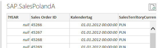 Parameter column in Navigator preview